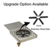 c860-6 x 11 Glass Rinser Drip Tray Under Counter With Rinser Disk - Brushed Stainless -With Drain-Krome