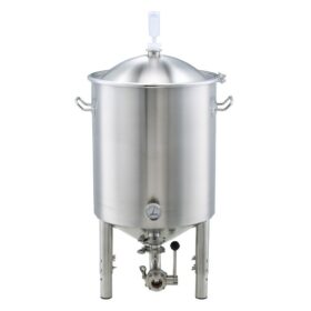 Krome C6677 - 7 Gallon Stainless Steel Conical Fermenter with 1.5 TC Dump Valve and Thermometer
