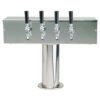 4 Tap 3" T style Tower SS Polished Air Cooled C1510 Kromedispense